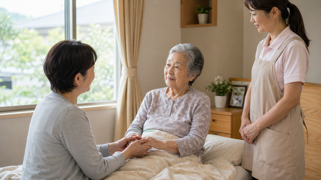 看取り対応ができる老人ホームとは｜久留米で最期までの生活を考えるのアイキャッチ画像