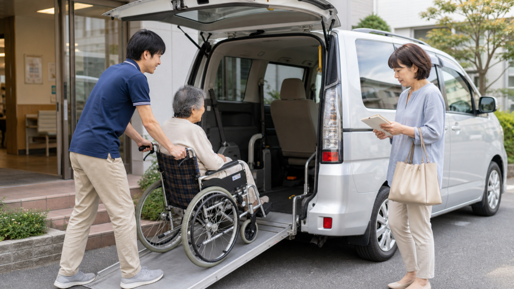 久留米で通院付き添いに困ったら｜介護タクシーで確認したいことのアイキャッチ画像