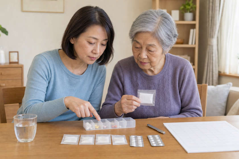 高齢の親が薬を飲み忘れる｜久留米で家族が見直す服薬管理のアイキャッチ画像