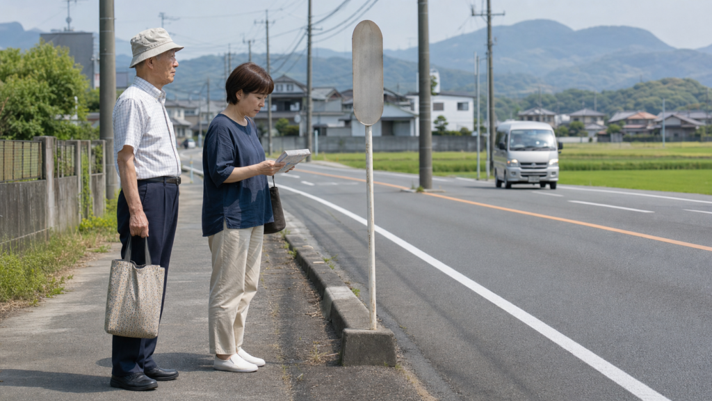 久留米市で車なし生活を続けるには|コミュニティタクシーと『よりみちバス』のアイキャッチ画像