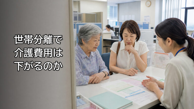 世帯分離で介護費用は下がるのか｜判定に使われる所得と注意点のアイキャッチ画像