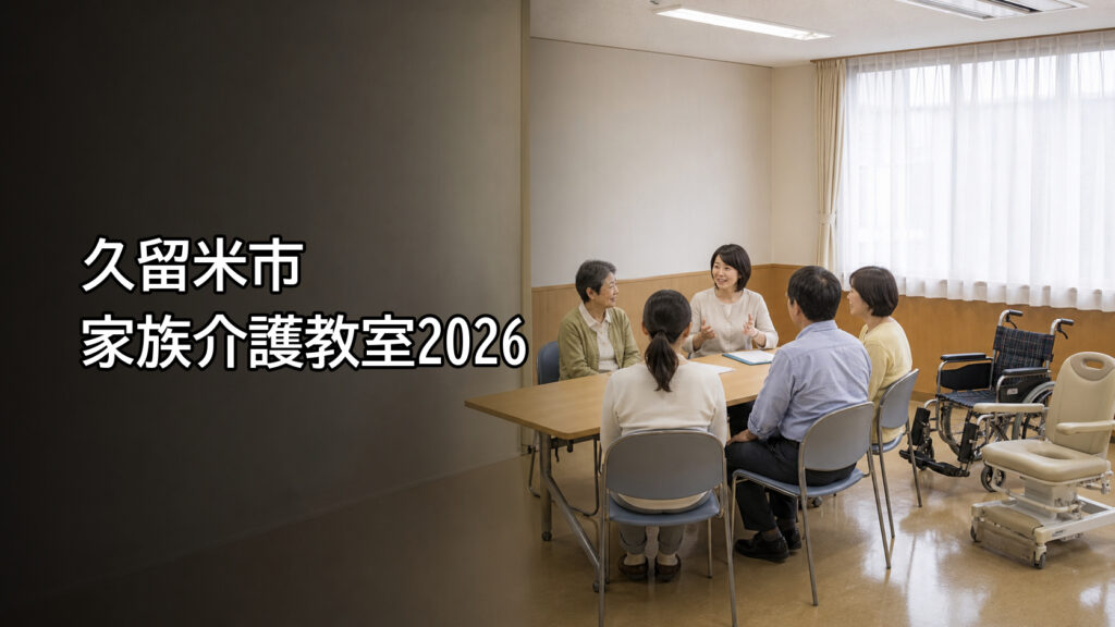 家族介護教室で講師の話を聞く参加者