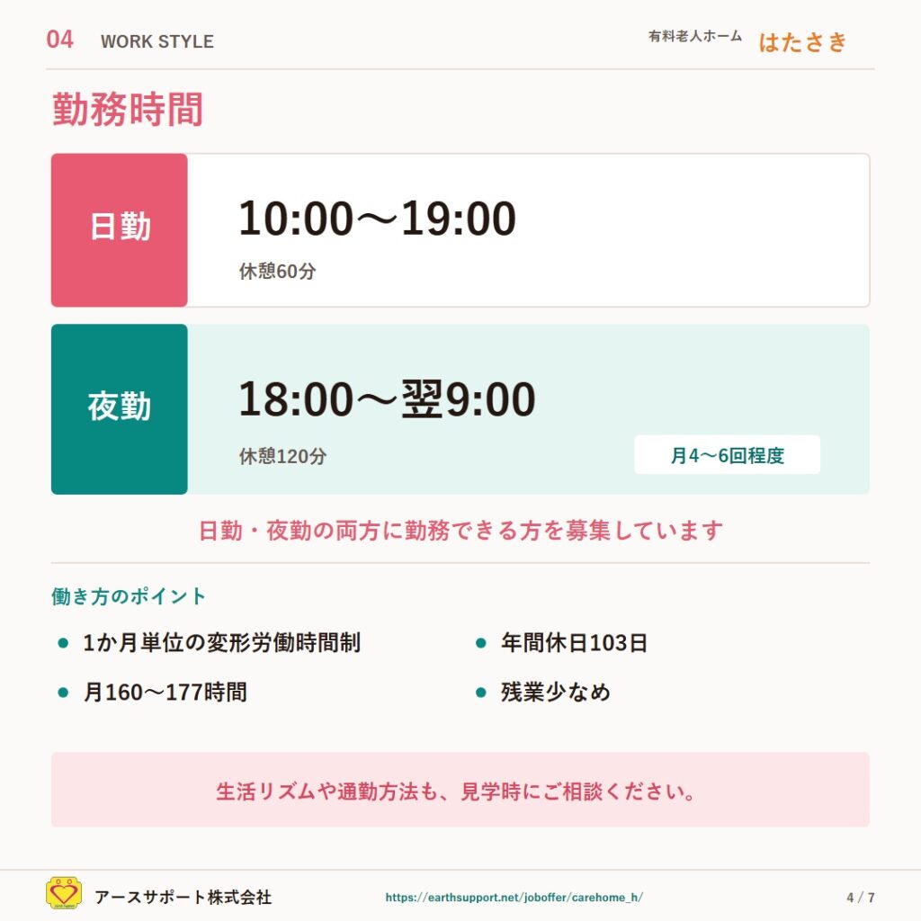 有料老人ホーム「はたさき」で介護職員を募集していますの写真 4