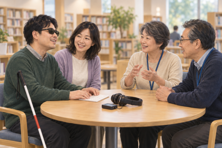 久留米市立中央図書館の福祉ボランティア交流会｜11月29日開催、10月8日から申込みのアイキャッチ画像